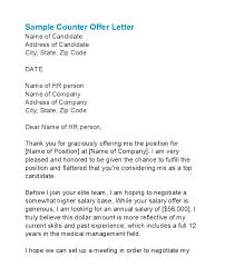 24 With Counter Offer Letter Samples Resume Format