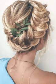 39 Greek Wedding Hairstyles For The Divine Brides Greek Wedding Hairstyles On Blonde Hair Braided Halo Hairstyle Hair Styles Braided Hairstyles For Wedding