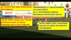 Hd ve kesintisiz antrenman izleyin. Fenerbahce 0 1 Galatasaray U19 Mac Ozeti 02 11 2018 Ali Yavuz Kol Ve Oguzhan Ozcan Ilk 11 Ciktilar Youtube