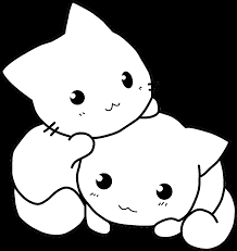 Kawaii drawings have their own style, somewhat like anime and chibi. Kawaii Cats Coloring Page