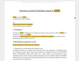 En conséquence, je vous donne congé pour le précisez la date de résiliation du bail. Avenant Au Bail Modele 2021 Et Cas D Usage