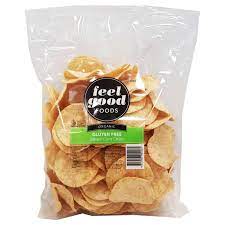Corn, corn oil, and salt. Feel Good Foods Organic Salted Gluten Free Corn Chips Feel Good Foods