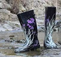 [Hot Item] Ladies Waterproof Rubber Rain Boots, Printing Rubber Boots, China Women Shoes, Woman Rubber Boots, Lady Rain Boot, Female Rubber Rain Shoes
