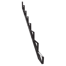 Double stringer supports increase the strength of the stair to meet engineering requirements. Pylex 7 Step Stair Stringer Black 13907 Rona