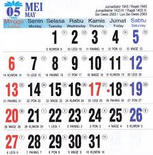 Hari pasaran jawa berjumlah 5 hari dalam penanggalan jawa setiap minggunya. Kalender Togel Jawa Hari Ini