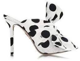 Black And White Polka Dot Heels Pin On Charlotte Olympia