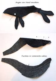 Stoffe gebraucht für den wal : Wal Tutorial Handmade Kultur