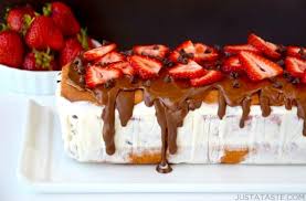 It has a sweet, creamy taste that will remind you of ice cream cake. The Easiest Ever Ice Cream Cake Just A Taste