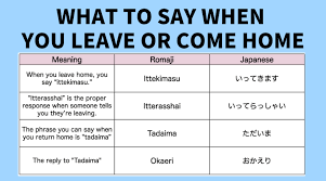 See full list on manga.tokyo Itterasshai Okaeri What To Say When You Leave Or Come Home