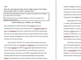 For question five i'm aware that they may ask for a speech, a letter, an article or even just an essay (i'm not sure if there are any more), and i know you get marks for setting. Aqa Paper 2 Question 5 Proofreading Task School Uniform