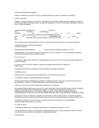 Doc Contract Individual De Munca Daniel Matusa Academia Edu