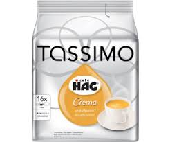 Tassimo Cafe Hag Crema Entkoffeiniert T Disc 16 Port Ab 3 99 Preisvergleich Bei Idealo De