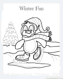 Winter is one of the most beautiful seasons; Happy Winter Day Coloring Page For Kids Free Penguin Printable Coloring Pages Online For Kids Coloringpages101 Com Coloring Pages For Kids