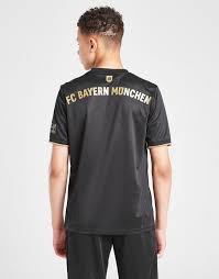 Branded adidas product in the standard version intended for fans. Black Adidas Fc Bayern Munich 2021 22 Away Shirt Junior Jd Sports