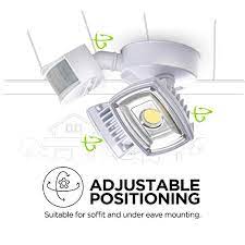 Black pir 360° motion sensor detector outdoor new ip44 certified 3 in 1 mount. Home Zone Security Motion Sensor Light Outdoor Weatherproof Ultra Bright 5000k Led Flood Lights 1 Set Pricepulse