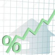 A Financial Chart Tracks Home Mortgage Interest Rate Percent