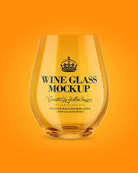 If you're an entrepreneur looking for the perfect promotional tool for your beer business then you might want to consider this beer glass to take advantage of this mockup, download it and easily customize in photoshop. Empty Wine Glass Mockup In Cup Bowl Mockups On Yellow Images Object Mockups