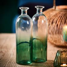 Shade Vase Bouteille Vert H 26 Cm O 9 Cm Vase Bouteille Vases