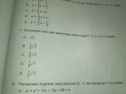 Cara menghitung simpangan baku dari data kuantitatif : Ada Yg Bisa Ajarin Cara Menghitung Simpanan Baku Nomor 7 Itu Pake Caranya Ya Mkasi Brainly Co Id
