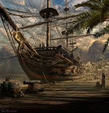 Port Royal By Sarel Theron Sailing Ships Ship Paintings Pirate Ship