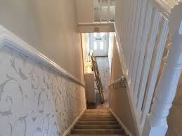 From gallery walls to graphic runners, get inspired to step up the look of your staircase. Decorating An Hall Landing Stairs With A Difference Wallpaper Stairs Hallway Wallpaper Staircase Decor