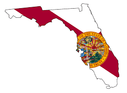 Explore the florida geographic information office website and statewide geospatial open data portal. Florida State Outline Map And Flag Digital Art By Bigalbaloo Stock