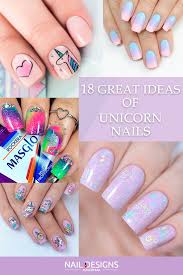 Unicorn head nail art decals by nailodia unicorn nail art, nail art. Fairytale Unicorn Nails Designs To Adore Naildesignsjournal Com