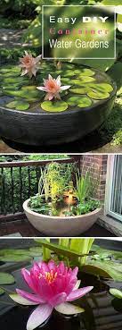 Easy Diy Container Water Gardens The Garden Glove Container Water Gardens Diy Garden Projects Water Garden