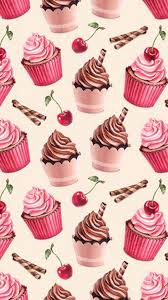 android wallpaper cherry cupcake 2020
