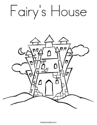 5 illustrations to print out on your own paper a list of the artist / author's other coloring books that you. Fairy S House Coloring Page Twisty Noodle