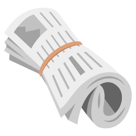 Rolled-up newspaper emoji — Emoji Family