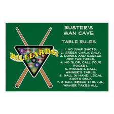 Billiards Rack House Pool Rules Poster Zazzle Com In 2020 Pool Rules Pool Houses Billiards