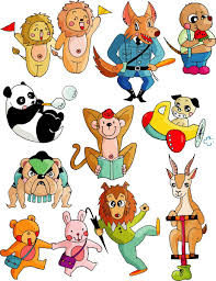 Cute Cartoon Animal Series Bear Caricature Character Comic Cute Drawing Drawn Figure Fox Fun Cartoon Animals Cute Cartoon Animals Animal Illustration