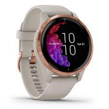 Garmin Venu, GPS Smartwatch with Bright Touchscreen Display, Features  Music, Body Energy Monitoring, Animated Workouts, Pulse Ox Sensors and  More, Light Sand with Rose Gold Hardware (Renewed) : Amazon.co.uk: Sports &  Outdoors