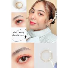 คอนแทคเลนส์ Mini Honey Bee Brown
