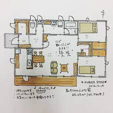 2016 12 14 wed 私だけの小さな家 設定は4人家族でパパ ママ 子どもは年が近い男の子2人 今興味あるのはプラレール 仮面ライダー ジュウオウジャー 土地の都合で西玄関だけど その分リビングが南面 craftsman floor plans floor plans luxury plan