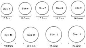 Mens Ring Size Chart Actual Size Wedding Rings Ideas