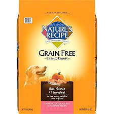 Nature S Recipe Grain Free Easy To Digest Dry Dog Food Salmon Sweet Potato Pumpkin R Salmon And Sweet Potato Dog Food Recipes Sweet Potato Pumpkin Recipe