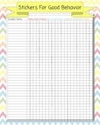 chevron behavior chart poster sticker rewards for whole class