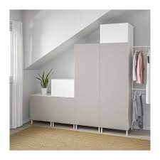 platsa armoire penderie blanc fonnes skatval gris clair ikea ikea wardrobe ikea furniture