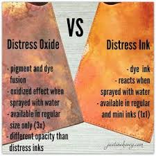 Justine S Cardmaking Distress Inks Vs Distress Oxide A Side By Side Comparison Distress Ink Distress Ink Techniques Distress Oxides