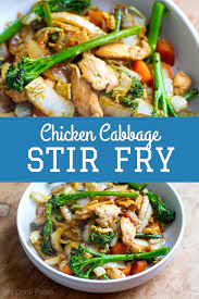 Quick Easy Chicken Cabbage Stir Fry My Delicious Recipes Cabbage Recipes Chicken And Cabbage Cabbage Stir Fry