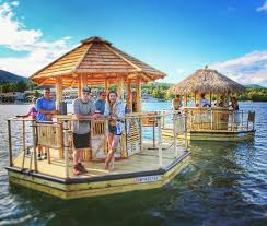 Michigan S First Tiki Bar Boat Tours To Party On The Detroit River In 2019 Lake George Ny Lake George Tiki Bar