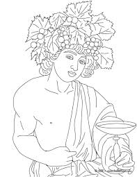 Greek Gods Coloring Pages Dionysus The Greek God Of Wine Greek Gods And Goddesses Greek Gods Coloring Pages