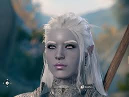 Maybryn, Seldarine Drow, Tempest Storm Sorceress : r/bg3fashion