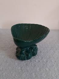 Dartsmouth Pottery Devon Shell, 16cm Wide, 11cm Height, Green