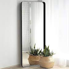 Upland Oaks Large Full Length Body Mirror for Floor & Wall in Bedroom -  Metal Frame - Big