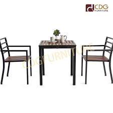 Whether you have a garden, patio or balcony we've a selection of bistro sets to suit your outdoor area. Wooden Finish Cafe Dining Set Outdoor Garden Furniture Aluminum Cafe Chairs And Table Set Modern Garden Outdoor Slat Dining Table Set 649dt Alu Sq67 Jiemei