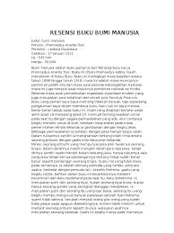 Resensi buku bumi manusia, 2019. Resensi Bumi Manusia