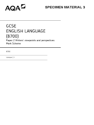 The emotion behind the lines, however, was harder to come by. Language Paper 2 Mark Scheme Writers Question
